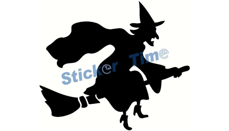 Witch on a broom